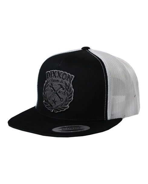 SKETCHY TRUCKER HAT - BLACK/WHITE